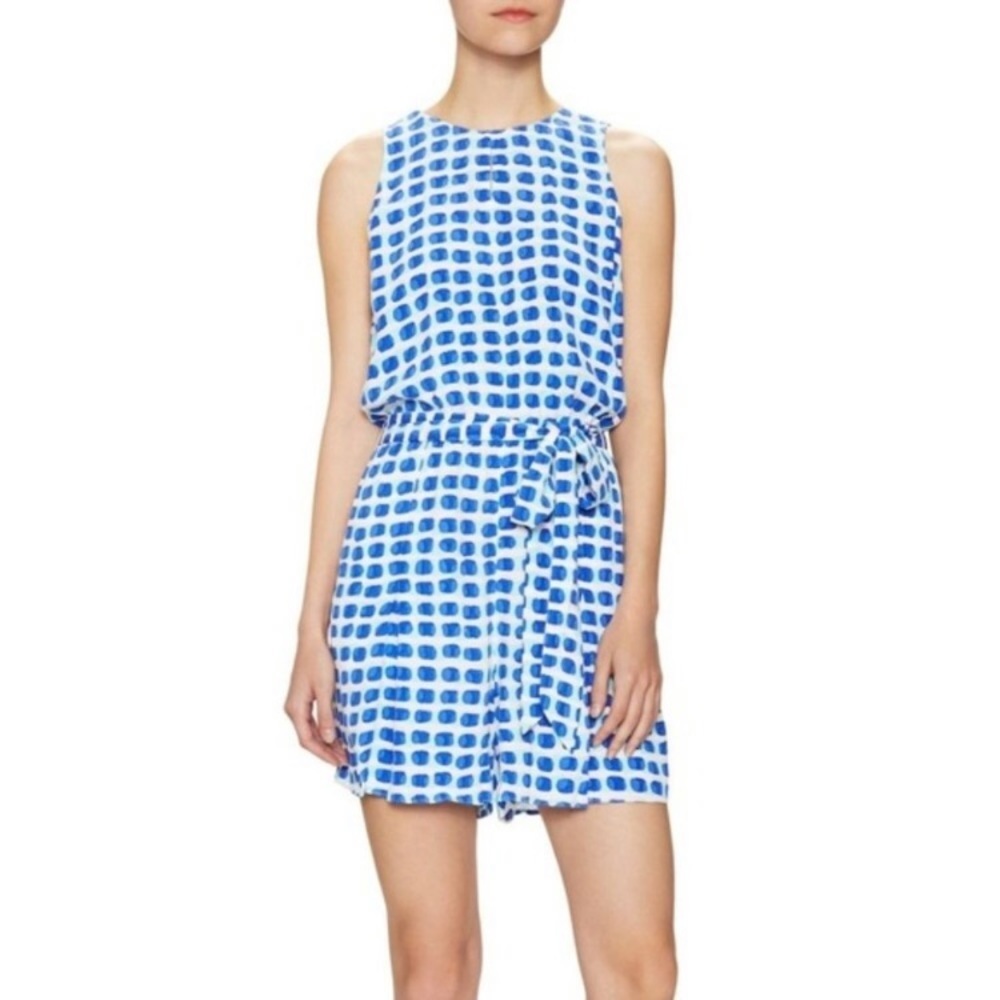 Kate Spade Blue Island Stamp Romper Size XSmall